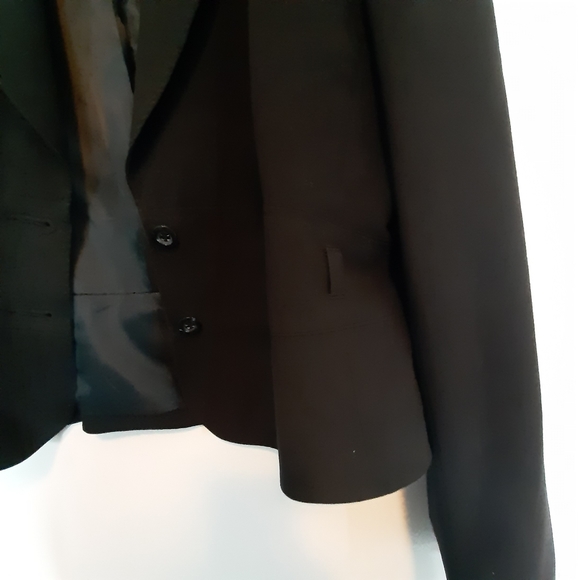 Basque womens black jacket size 14 exx condition missing waist belt - Picture 3 of 7